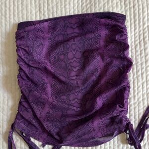 Purple Snake Print tube top